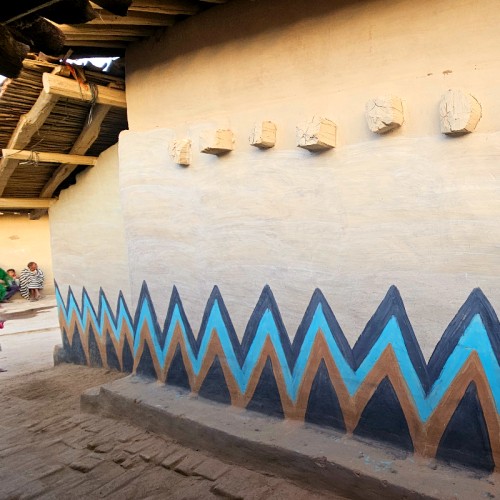 Sohrai Geometric Mural Jharkhand