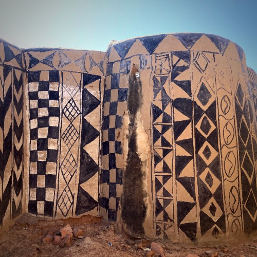Geometric Mural Art Africa