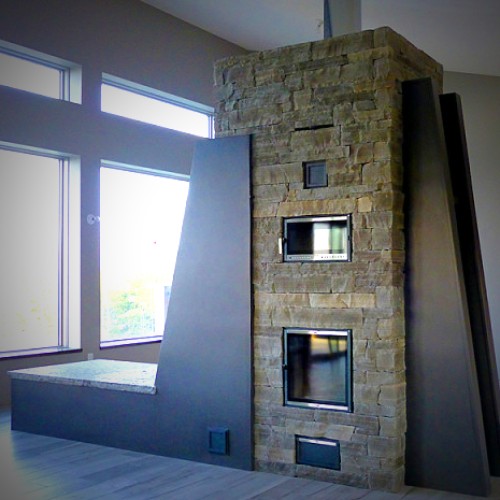 Contemporary Masonry Heater